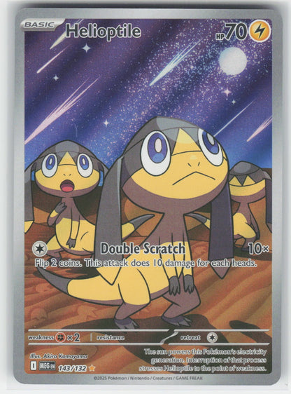 Helioptile - MEG ME01: Mega Evolution #143/132 Illustration Rare Holo NM