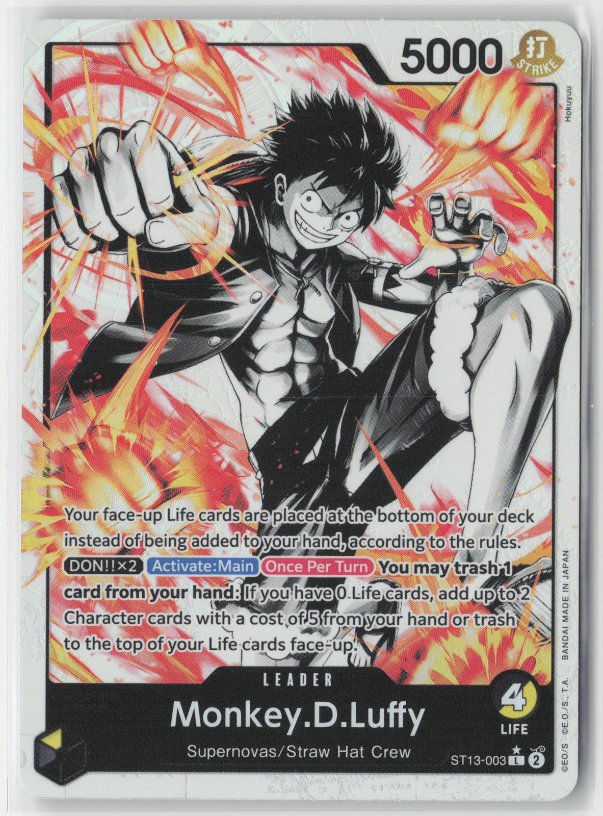 Monkey.D.Luffy ST13-003 One Piece TCG Ultra Deck The Three Brothers English