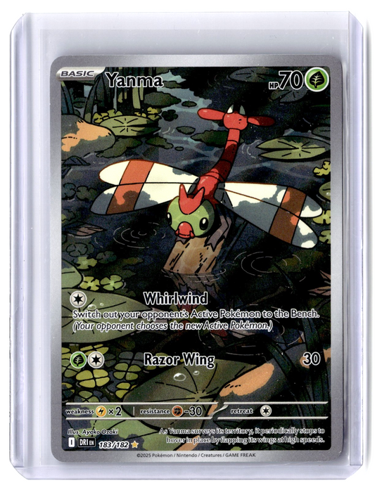 2025 Yanma 183/182 Illustration Rare Pokémon TCG SV10 Destined Rivals