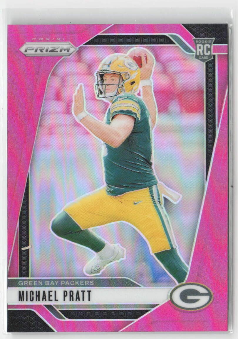 2024 Panini Prizm Michael Pratt #379 Rookie Rookie Autographs Pink Prizm Packers