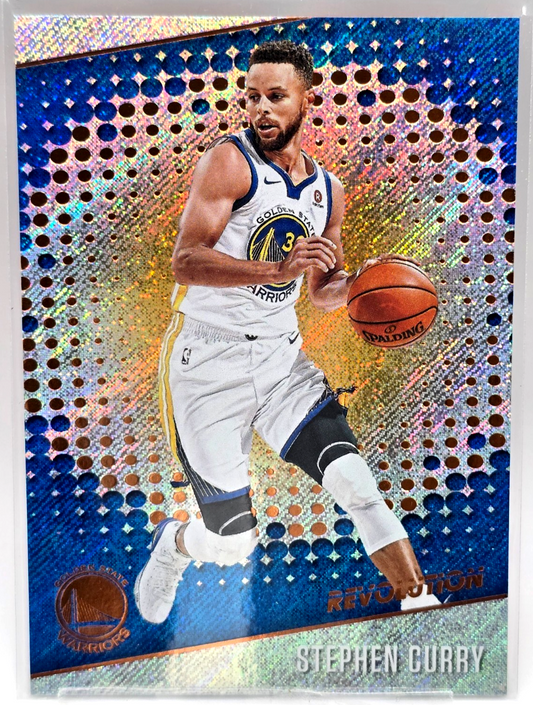 2018-19 Panini Revolution Stephen Curry Rainbow Sparkle #96 Holo Warriors SP