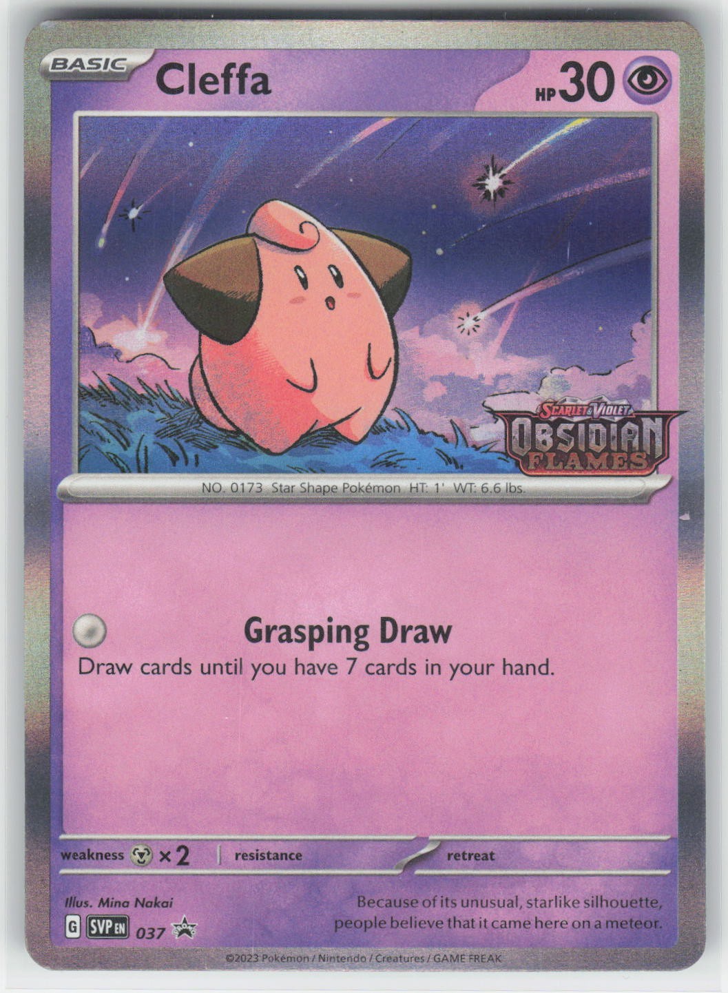 Cleffa - (Prerelease) - SVP SV: Scarlet & Violet Promo Cards #037 Promo Holo NM