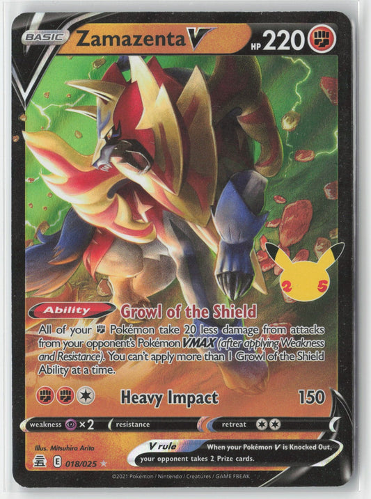 Zamazenta V #018/025 Celebrations Pokemon