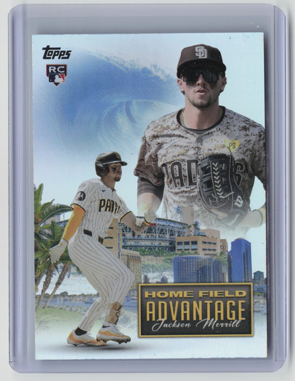 2024 Topps Update Jackson Merrill #HFA-28 Home Field Advantage RC Padres