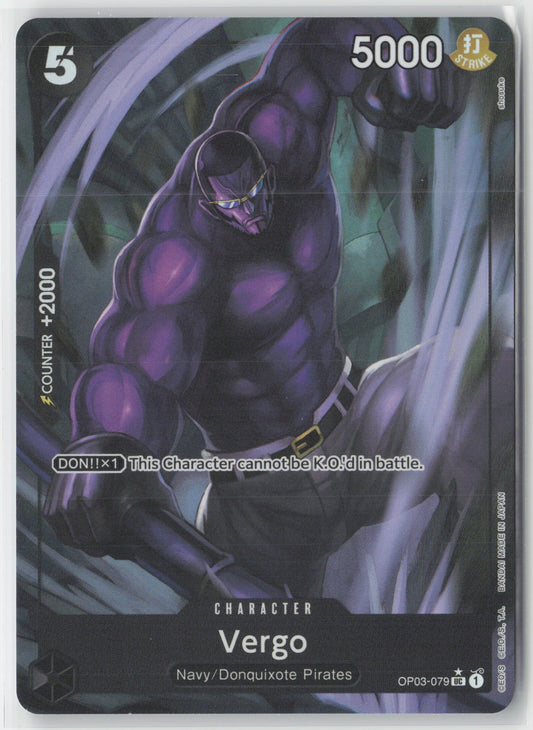 Vergo Full Art Foil OP03-079 UC One Piece TCG Premium Booster The Best ENG