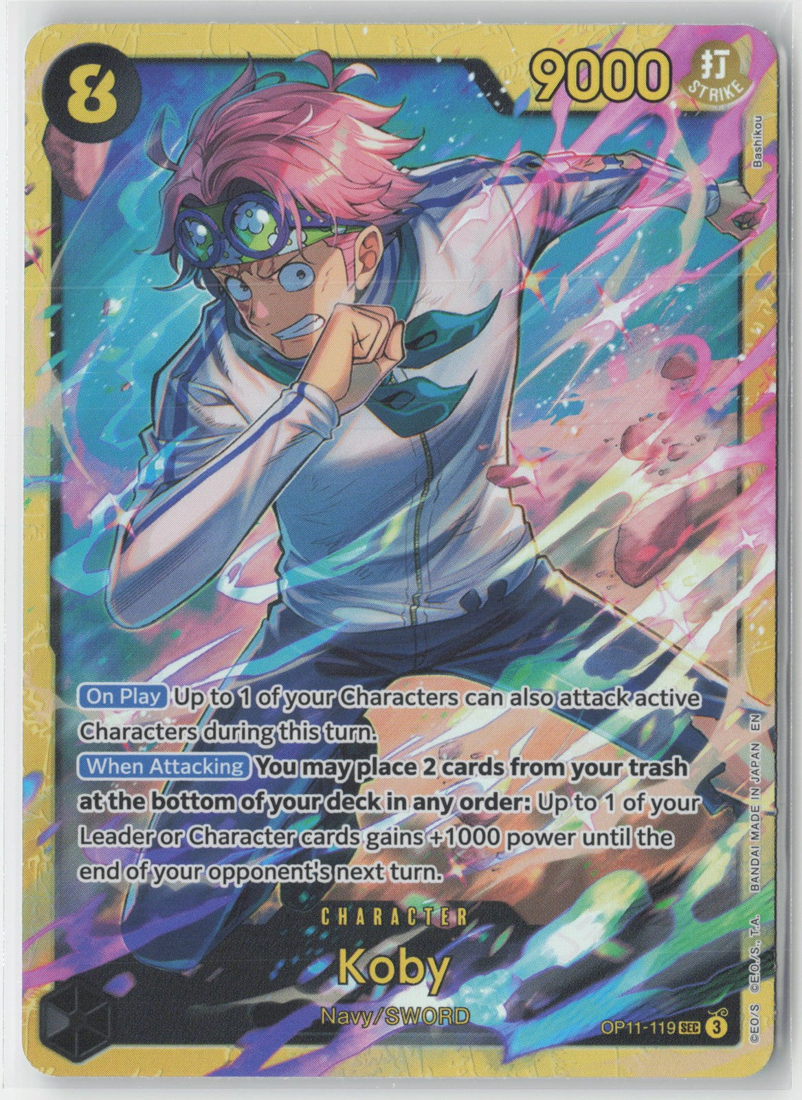 Koby Foil OP11-119 SEC One Piece TCG A Fist of Divine Speed English