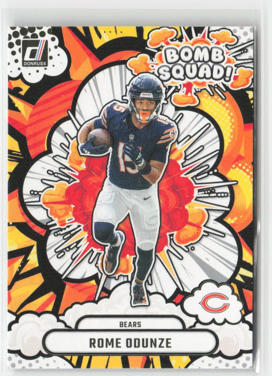 2025 Donruss Rome Odunze #BS-ROE Bomb Squad Chicago Bears Football