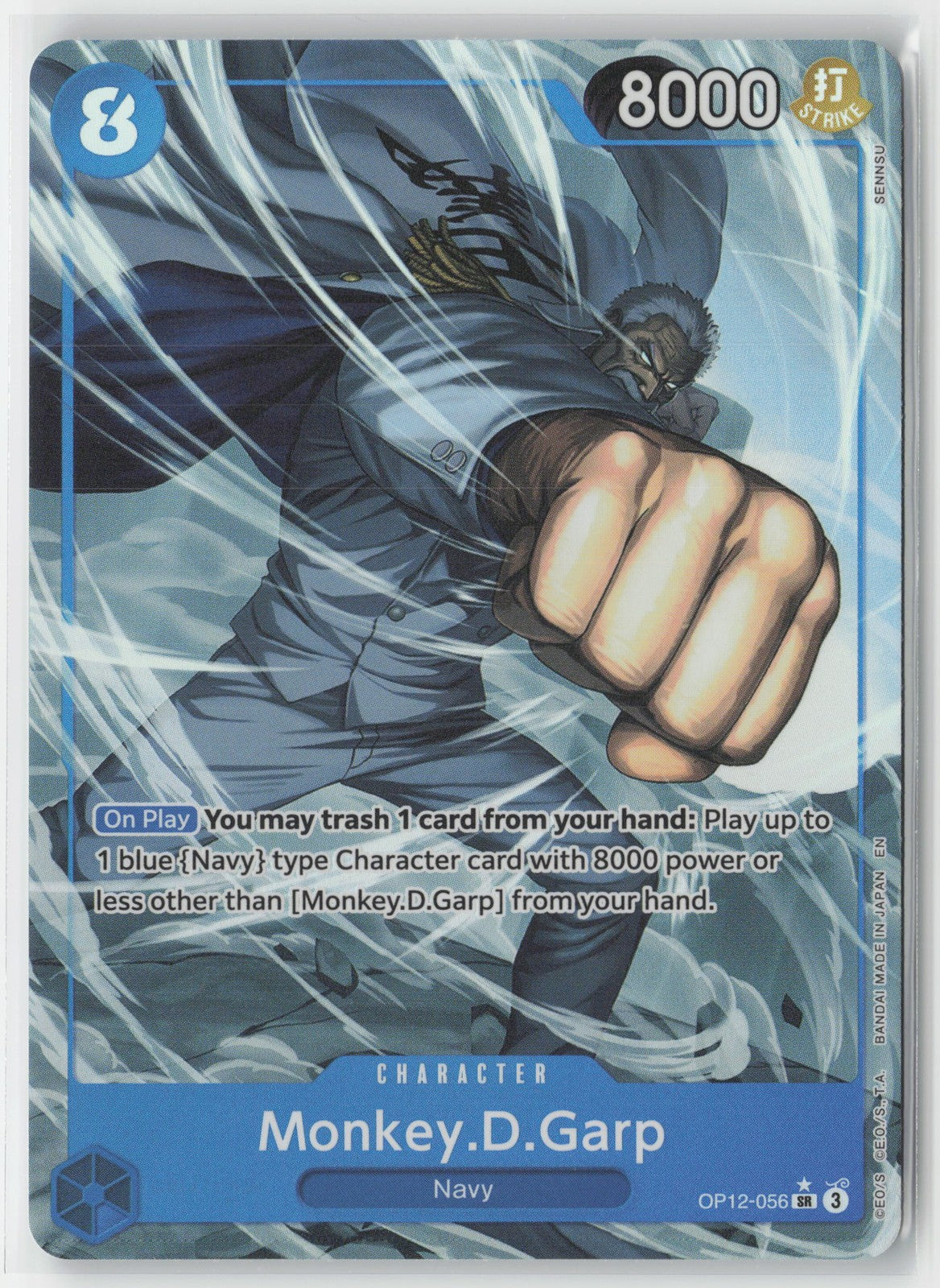 Monkey D Garp Alt Art Foil OP12-056 SR One Piece TCG Legacy of the Master ENG