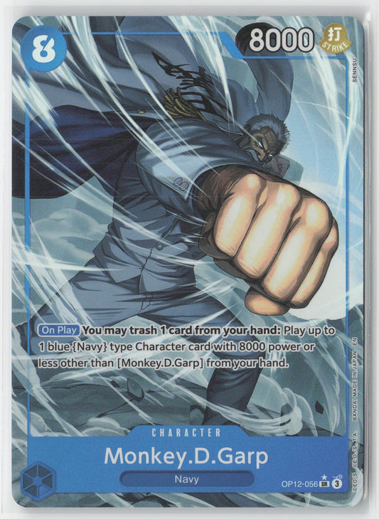 Monkey D Garp Alt Art Foil OP12-056 SR One Piece TCG Legacy of the Master ENG