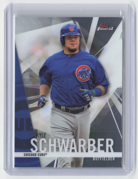 2017 Finest Kyle Schwarber #54 Chicago Cubs Baseball