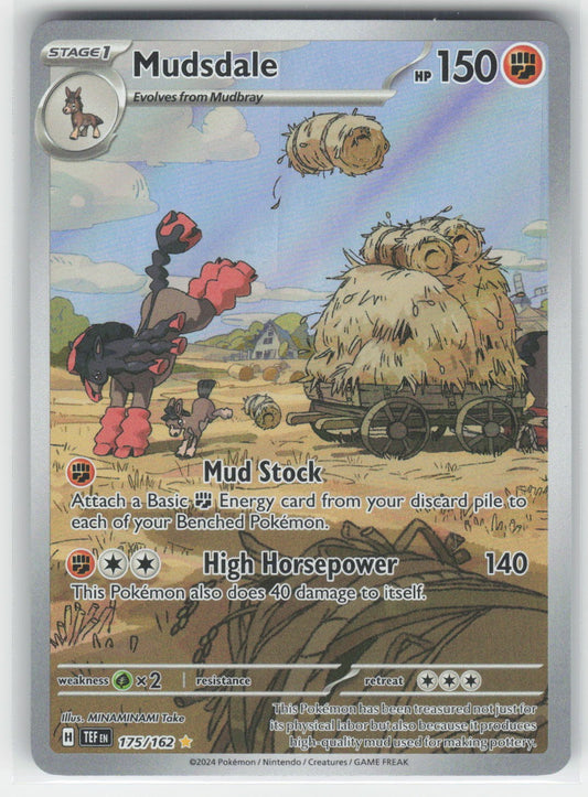 Mudsdale - - TEF SV05: Temporal Forces #175/162 Illustration Rare Holo NM