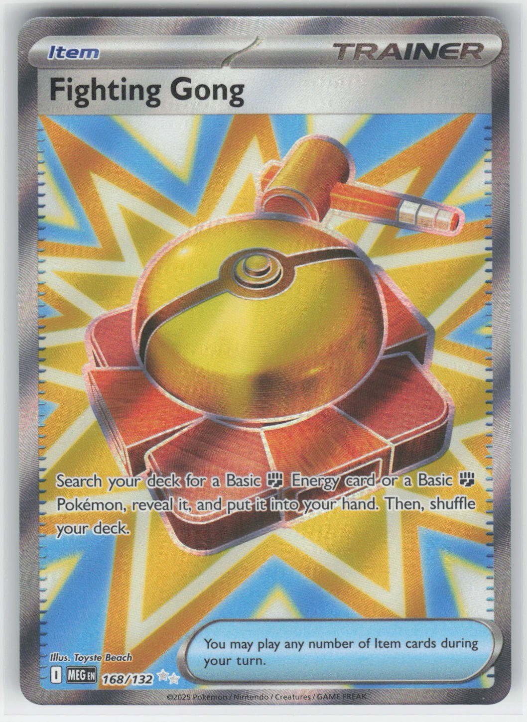 Fighting Gong - MEG ME01: Mega Evolution #168/132 Ultra Rare Holo NM