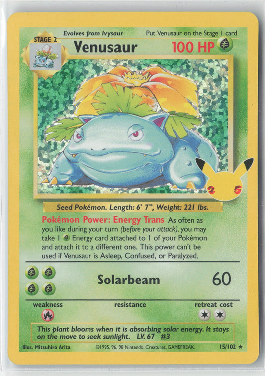 Venusaur #15/102 Celebrations: Classic Collection Pokemon