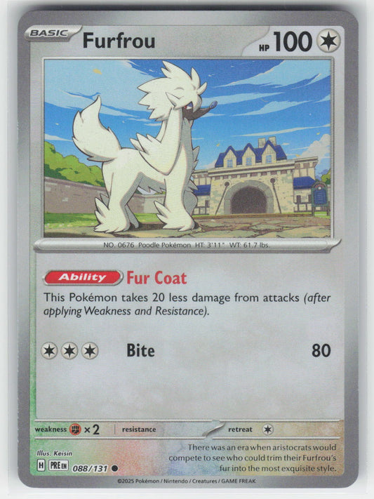 Furfrou (Master Ball Pattern) - PRE SV: Prismatic Evolutions #088/131 Common Hol