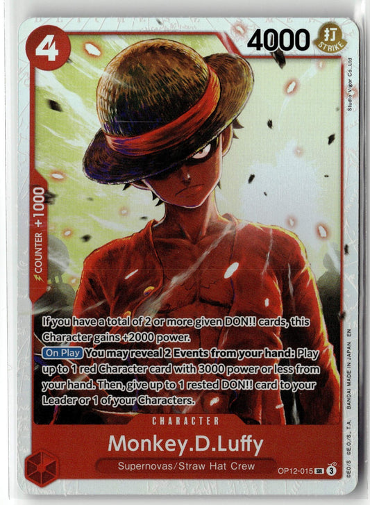 Monkey.D.Luffy SR OP12-015 Legacy of the Master One Piece Card Game English