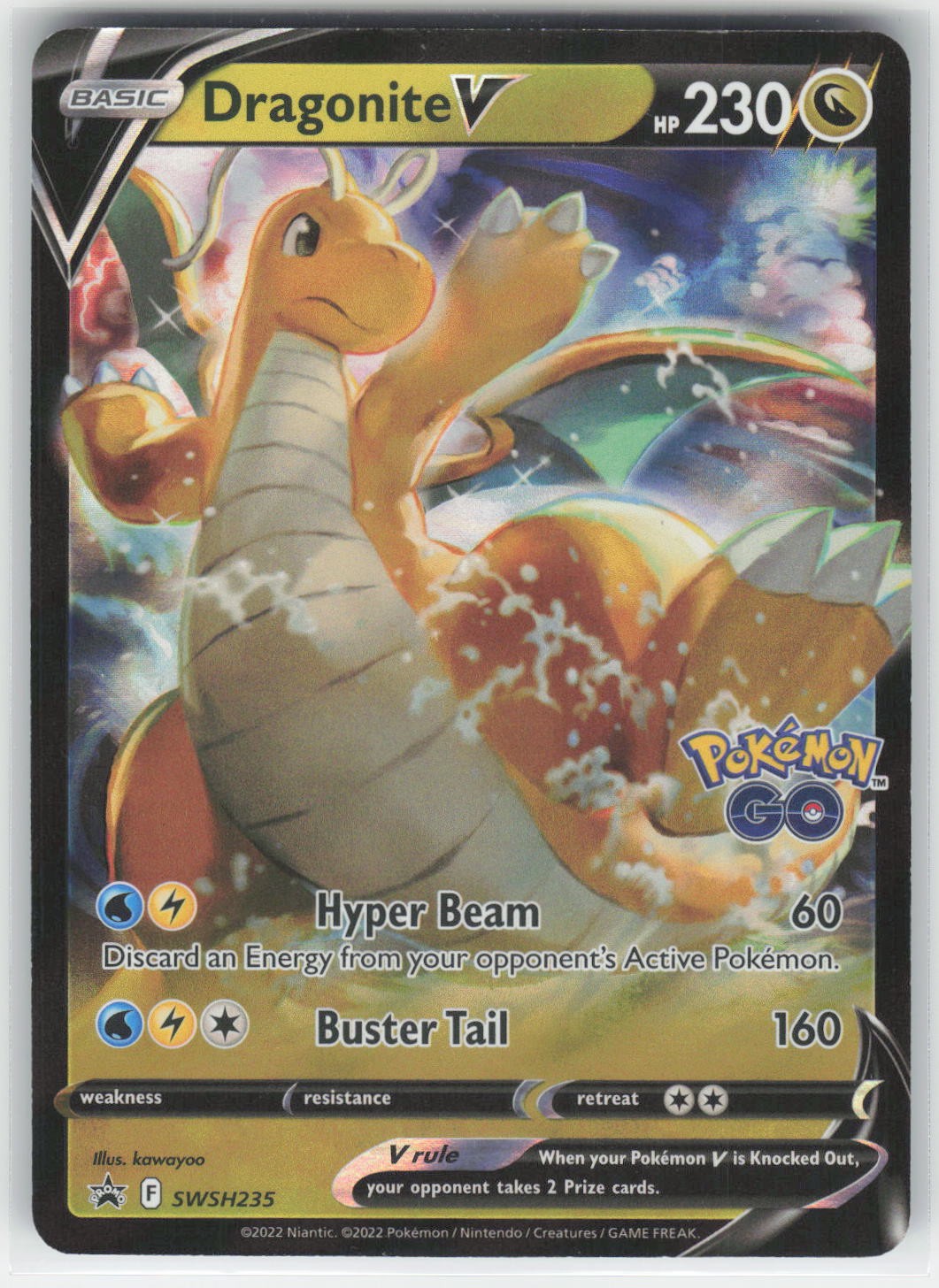 Dragonite V - - SWSD SWSH: Sword & Shield Promo Cards #SWSH235 Promo Holo NM