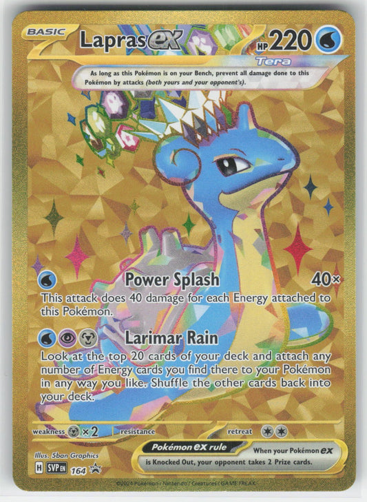 Lapras ex - - SVP SV: Scarlet & Violet Promo Cards #164 Promo Holo NM