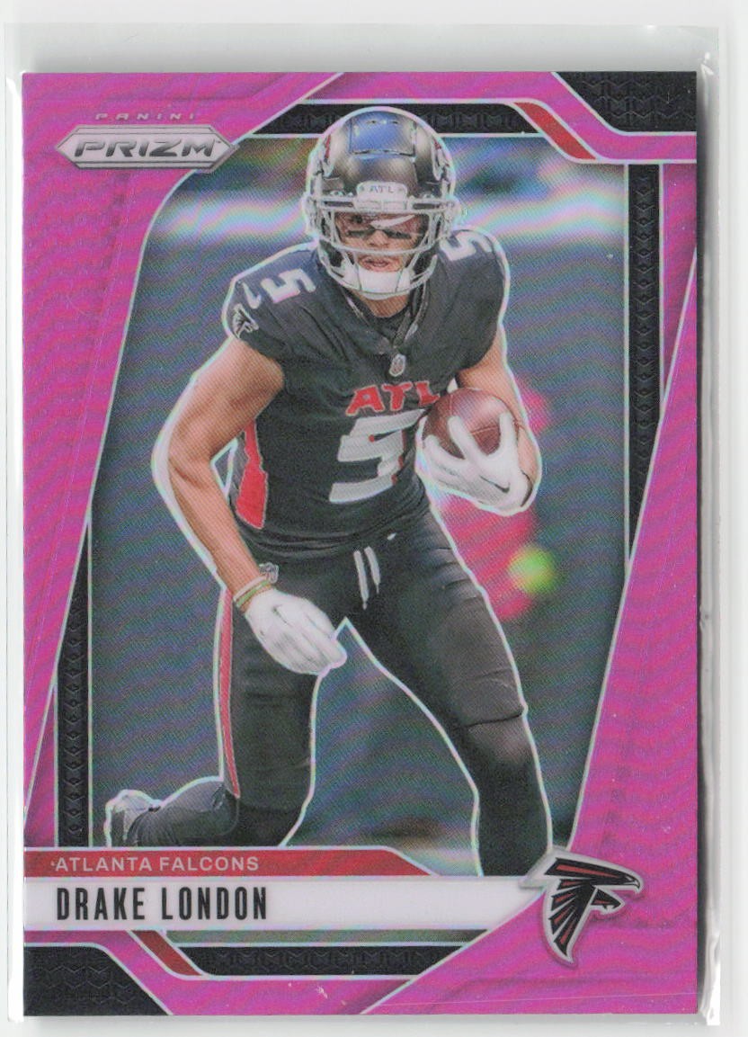 2024 Panini Prizm Drake London #12 Pink Atlanta Falcons Football