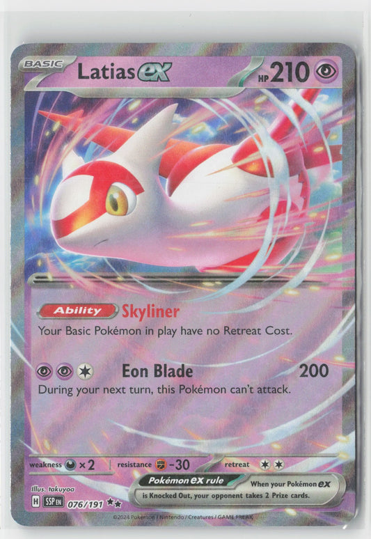 Latias ex #076/191 SV08: Surging Sparks Pokemon