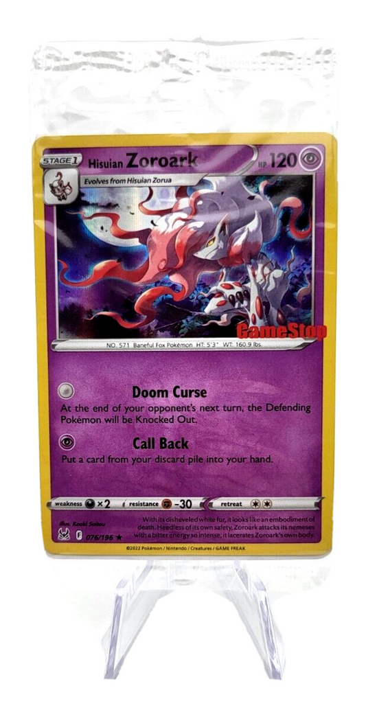 2022 Hisuian Zoroark Pre-Release Promo SWSH272 Pokémon TCG Lost Origin SEALED