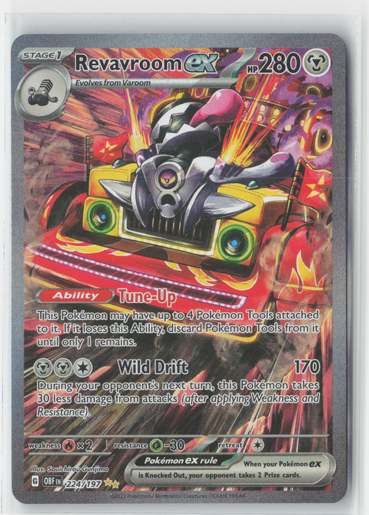 Revavroom ex #224/197 SV03: Obsidian Flames Pokemon