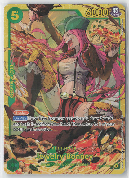 Jewelry Bonney Secret Rare OP12-118 Foil One Piece TCG Legacy of the Master ENG