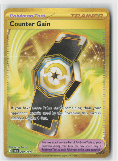 Counter Gain #249/191 SV08: Surging Sparks Pokemon