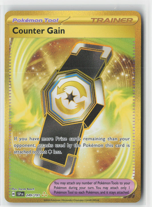 Counter Gain #249/191 SV08: Surging Sparks Pokemon