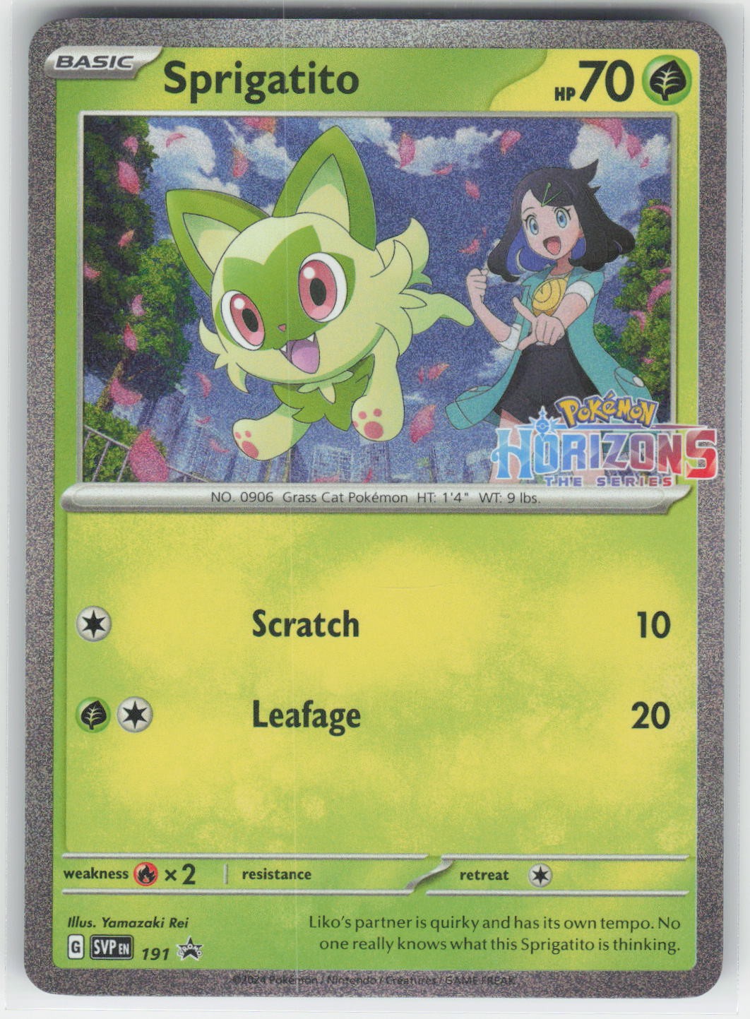Sprigatito - - SVP SV: Scarlet & Violet Promo Cards #191 Promo Holo NM