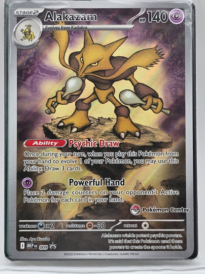 Alakazam Mega Evolution Promo Pokémon Center Stamped Sealed English