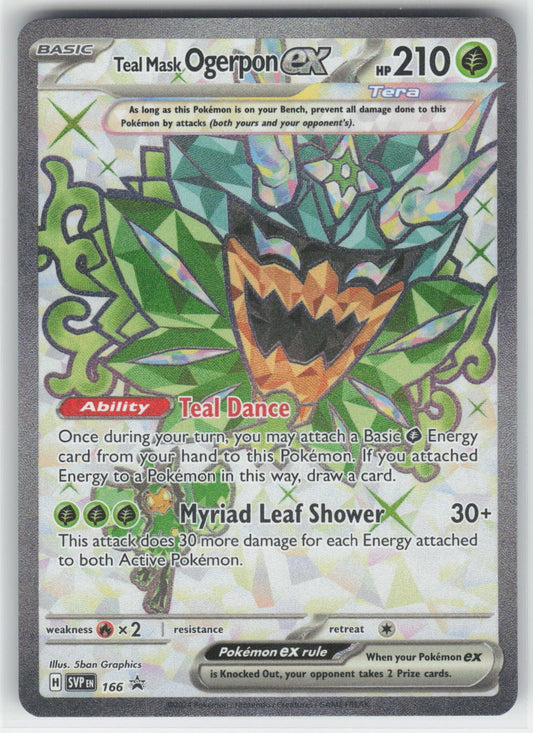 Teal Mask Ogerpon ex - SVP SV: Scarlet & Violet Promo Cards #166 Ultra Rare Holo