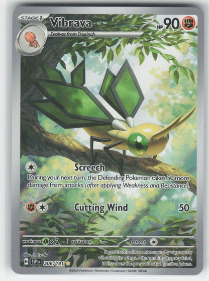 Vibrava - - SSP SV08: Surging Sparks #206/191 Illustration Rare Holo NM