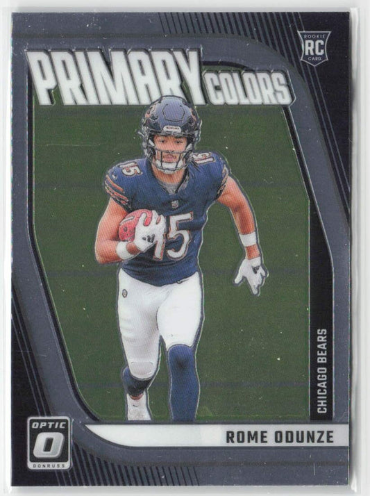 2024 Donruss Optic Rome Odunze #16 Rookie Primary Colors Chicago Bears Football