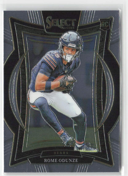 2024 Panini Select Rome Odunze #3 Rookie Chicago Bears Football