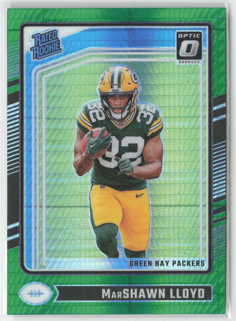 2024 Donruss Optic MarShawn Lloyd #275 Green Hyper Green Bay Packers Football