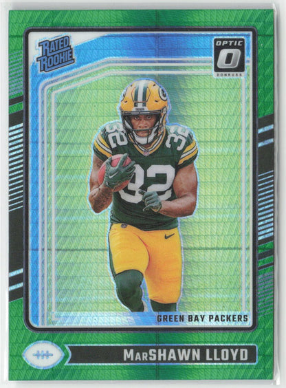 2024 Donruss Optic MarShawn Lloyd #275 Green Hyper Green Bay Packers Football