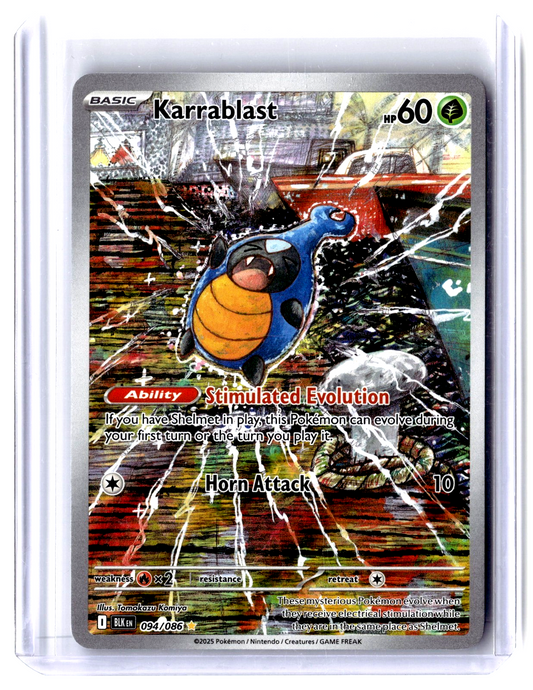 2025 Pokémon TCG Karrablast 094/086 Illustration Rare SV Black Bolt English