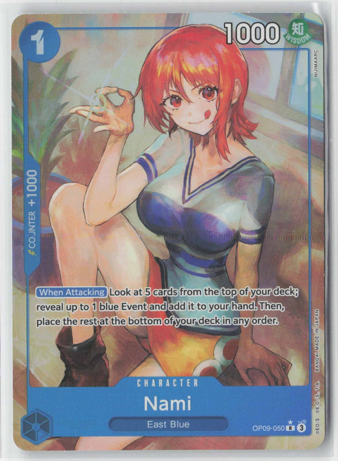 Nami Parallel Alt Art Foil OP09-050 One Piece Emperors in the New World English