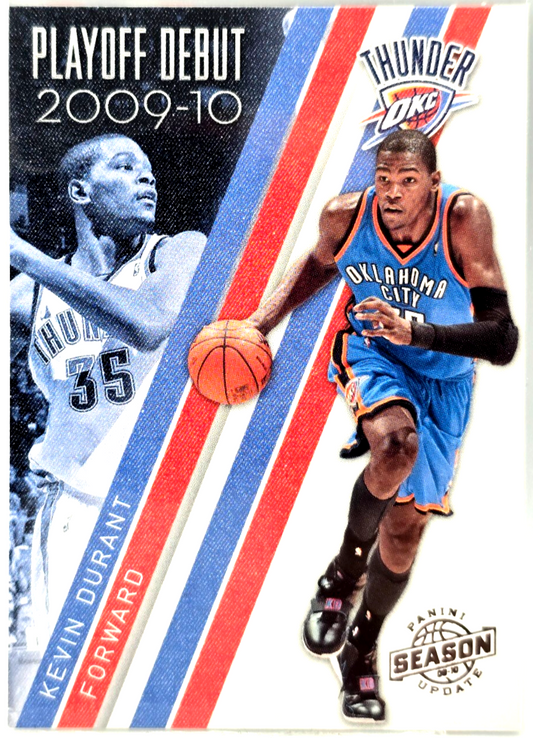 2009‑10 Panini Season Update Kevin Durant #1 Playoff Debut NBA Card