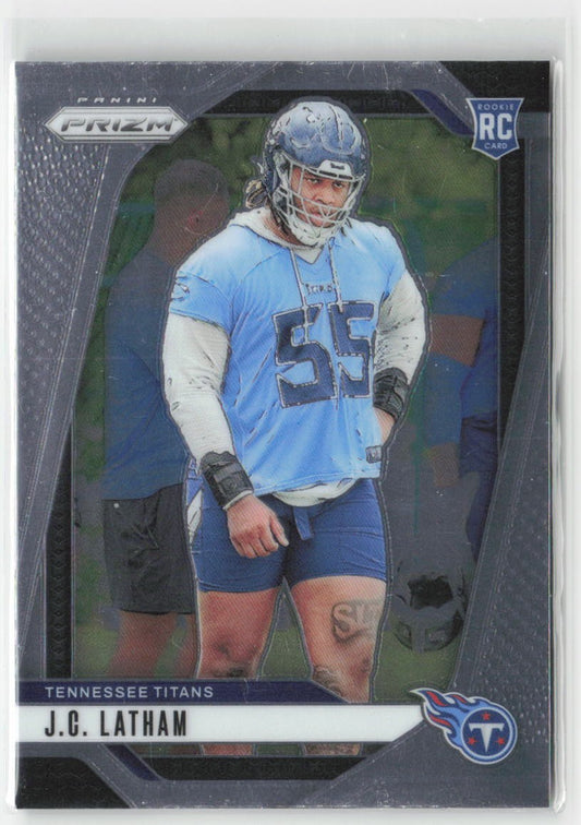 2024 Panini Prizm J.C. Latham #334 Rookie Tennessee Titans Football