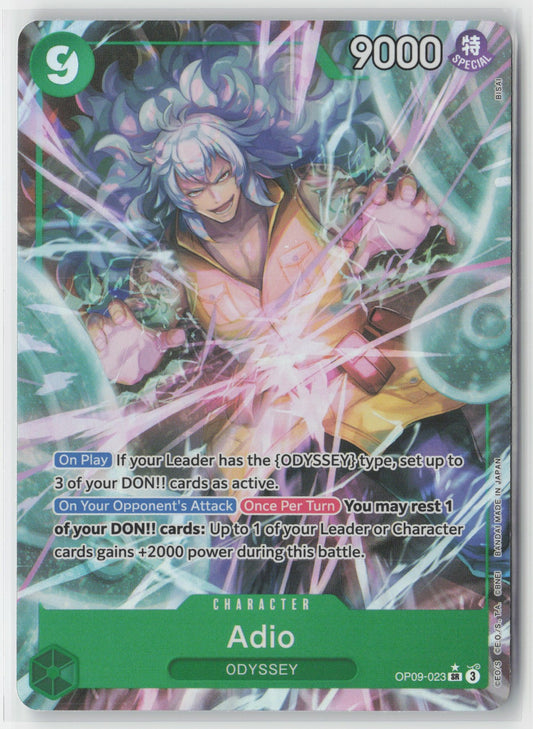 Adio Alt Art Foil OP09-023 SR One Piece TCG Emperors in the New World ENG