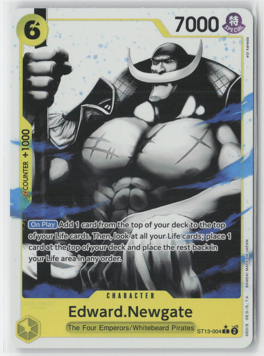 Edward Newgate Alt Art ST-13 One Piece TCG Starter Deck Absolute Justice English
