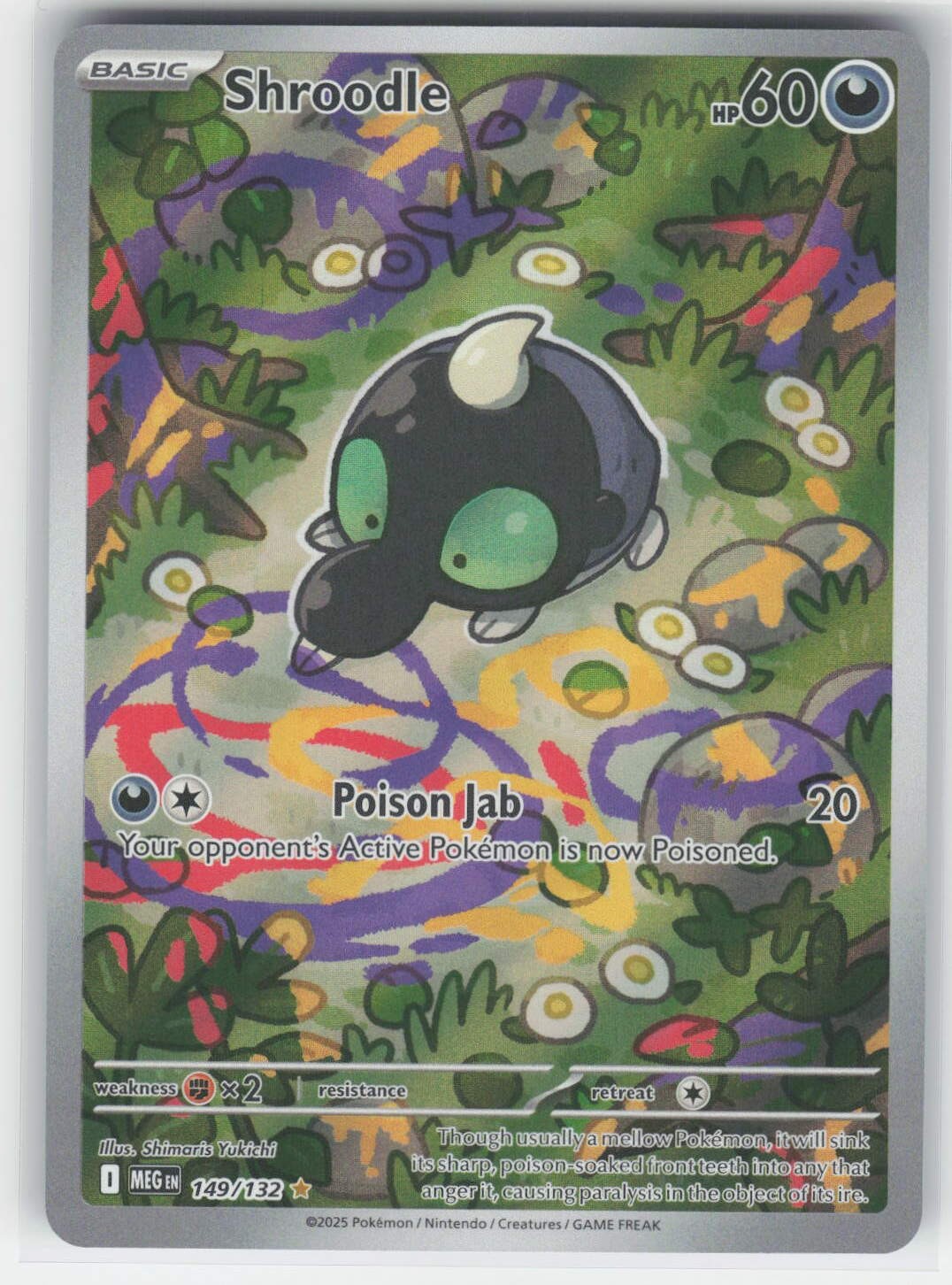 Shroodle - MEG ME01: Mega Evolution #149/132 Illustration Rare Holo NM