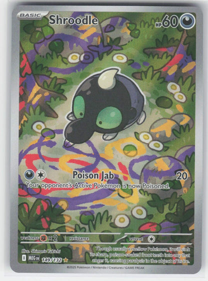 Shroodle - MEG ME01: Mega Evolution #149/132 Illustration Rare Holo NM