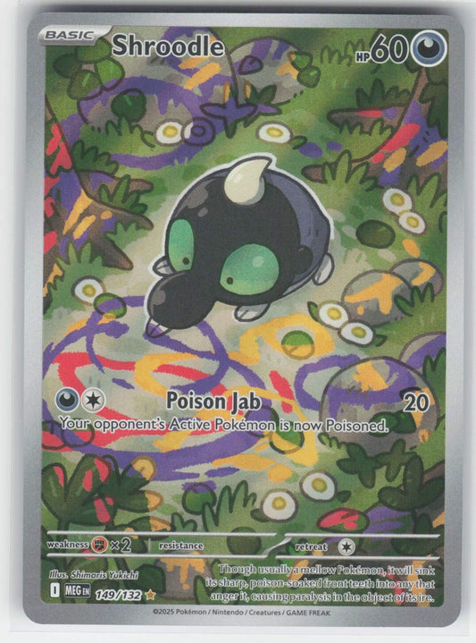 Shroodle - MEG ME01: Mega Evolution #149/132 Illustration Rare Holo NM
