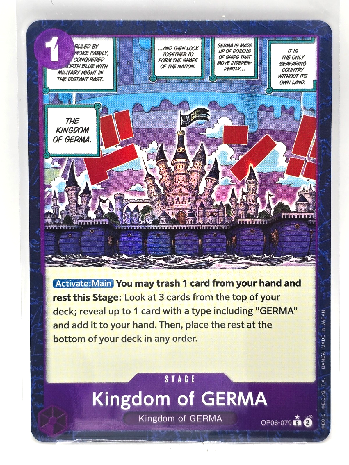 Kingdom of GERMA ALT OP06-079 Textured Foil PRB01 The Best One Piece English