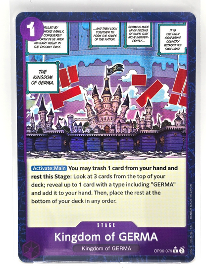 Kingdom of GERMA ALT OP06-079 Textured Foil PRB01 The Best One Piece English