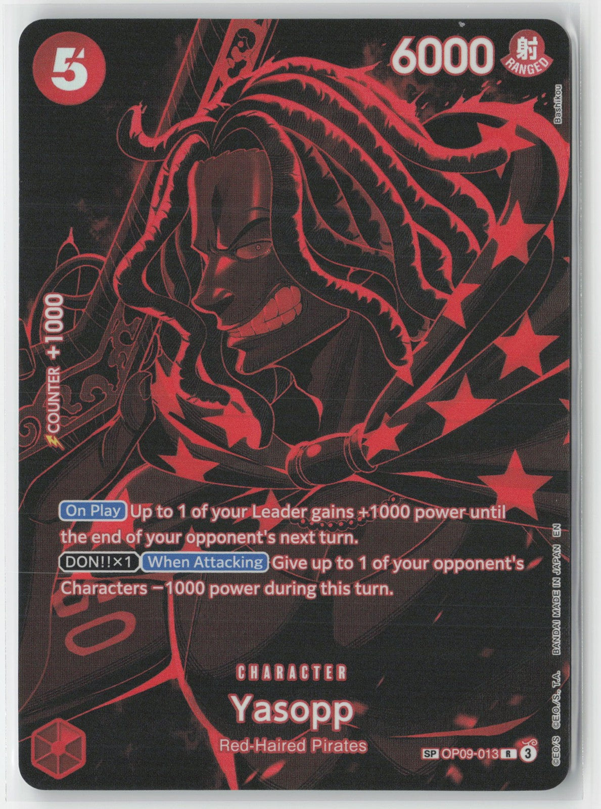 Yasopp SP Foil OP09-013 R One Piece TCG Legacy of the Master English