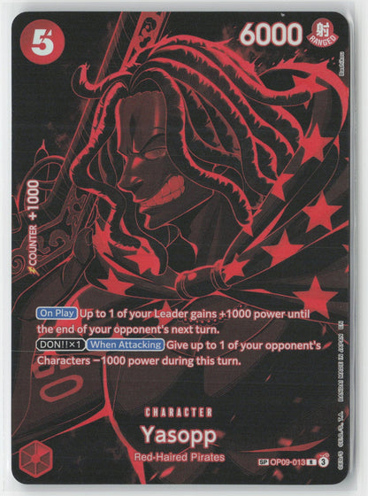 Yasopp SP Foil OP09-013 R One Piece TCG Legacy of the Master English
