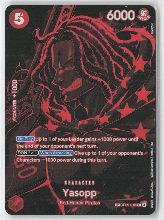 Yasopp SP Foil OP09-013 R One Piece TCG Legacy of the Master English